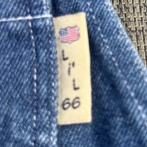 🍭Li’l 66 Route 66 denim overalls baby 12 months - Picture 6 of 8